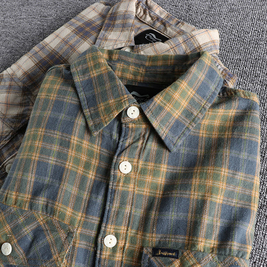 Herren Karo-Flanell-Hemd mit Brusttaschen und legerer Relaxed‑Passform Shop Nory