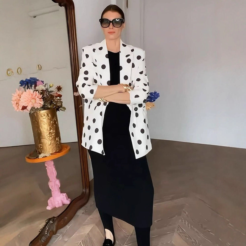 Damen modischer Blazer mit Punkten