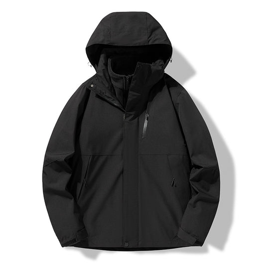 Herren Technische Outdoorjacke mit verstellbarem Kapuzendesign Shop Nory 1787797283