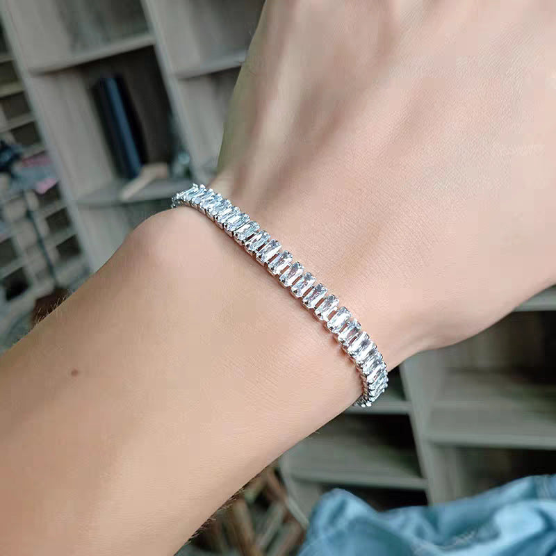 Damen Elegante Kristallbesetzte Tennisarmband Shop Nory