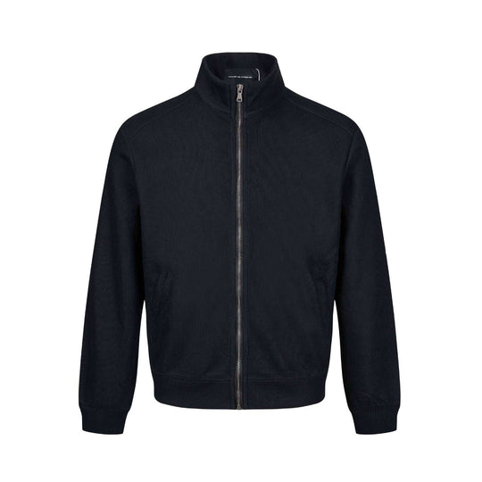 Herren Leichte Sweatjacke aus Baumwoll‑Mix mit Stehkragen, durchgehendem Reißverschluss und Eingrifftaschen Shop Nory