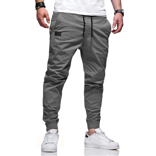 Herren funktionale Cargo-Joggerhose mit schmal zulaufendem Bein, elastischem Bund und eingelassenen Reißverschlusstaschen Shop Nory