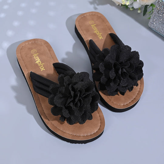 Damen Flip-Flop Sandalen mit dekorativem Schleifen-Design