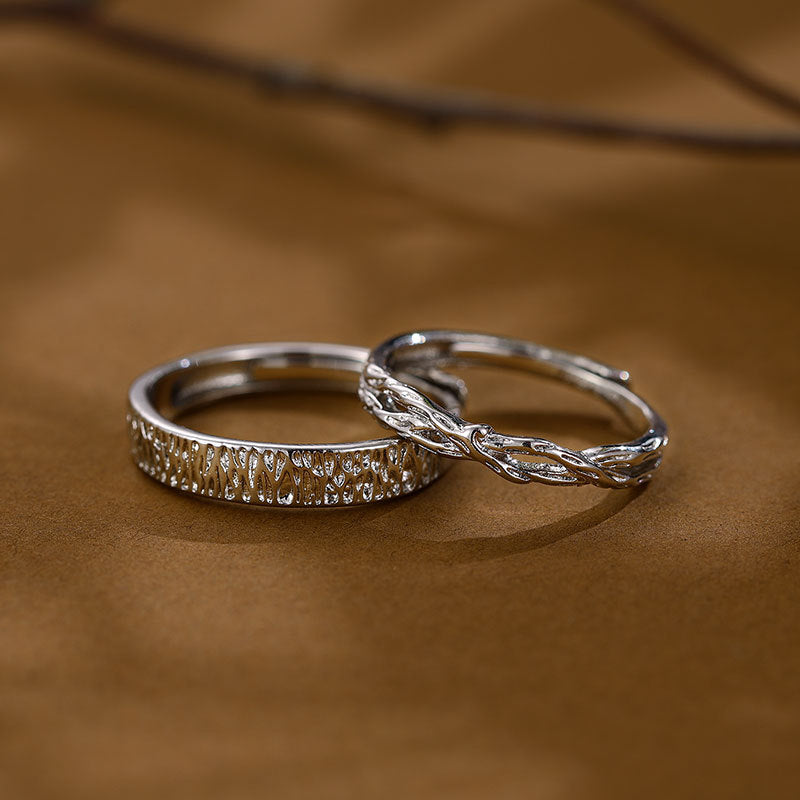 Damen feiner Verlobungsring mit elegantem Blattdesign Shop Nory