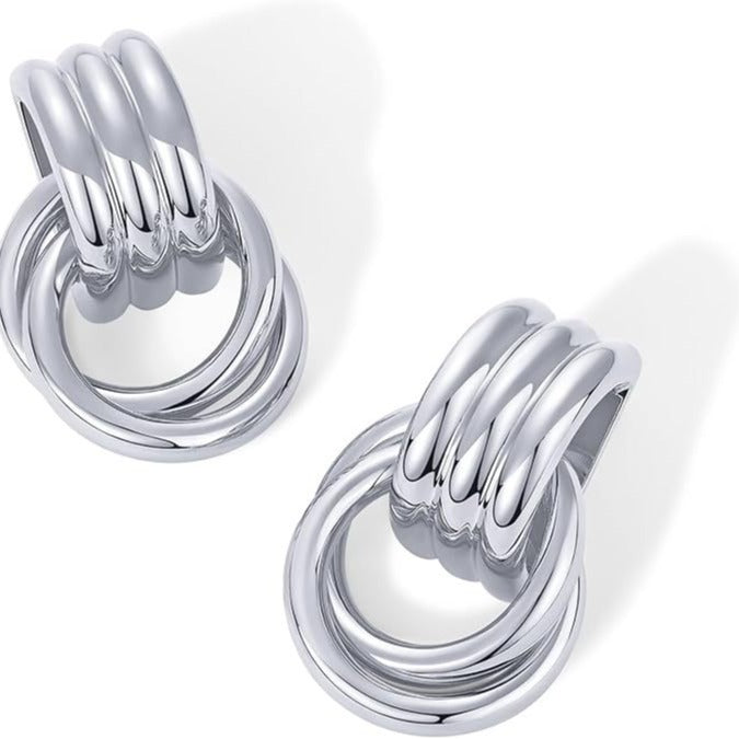 Damen Ohrringe mit organischem Strukturdesign Shop Nory