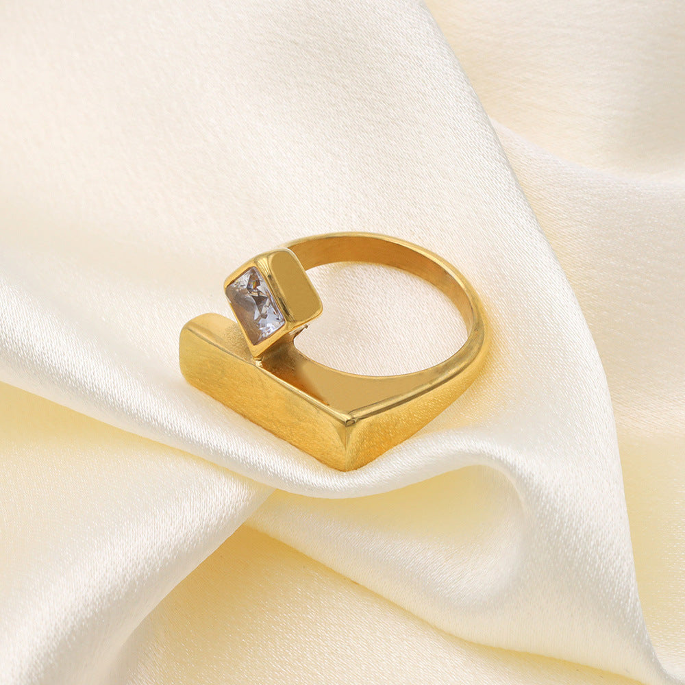 Damen Offener Ring mit elegantem, geometrischem Design Shop Nory