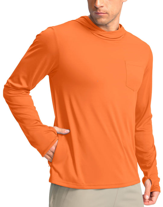 Herren Funktionsshirt mit Kapuze und Taschen