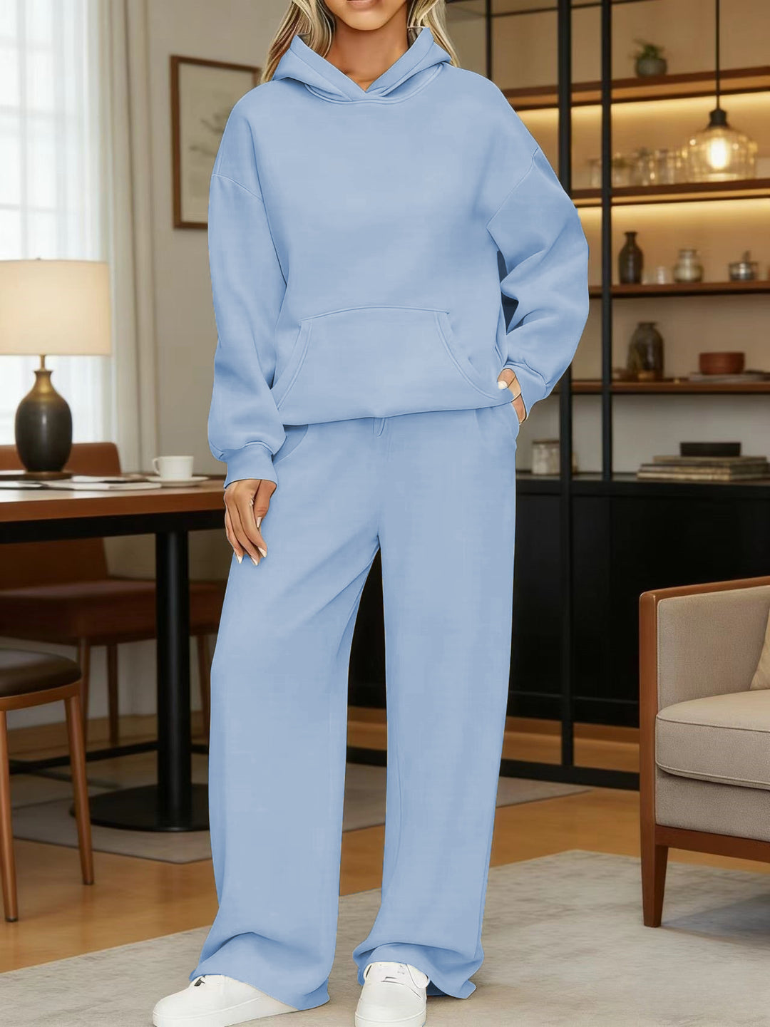 Damen nan kuscheliges Oversize Hoodie und weite Jogginghose Set Shop Nory