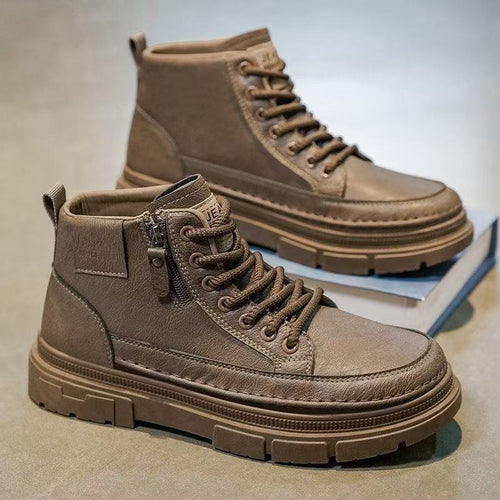 Herren Chunky-Boots mit Reißverschluss, gepolstertem Schaft und profilierter Sohle Shop Nory