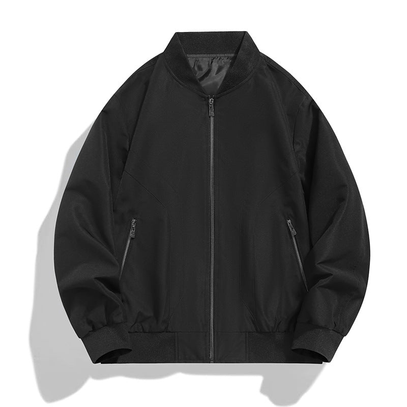 Herren Leichte winddichte Bomberjacke mit Reißverschluss, Rippbündchen und verdeckten Seitentaschen Shop Nory