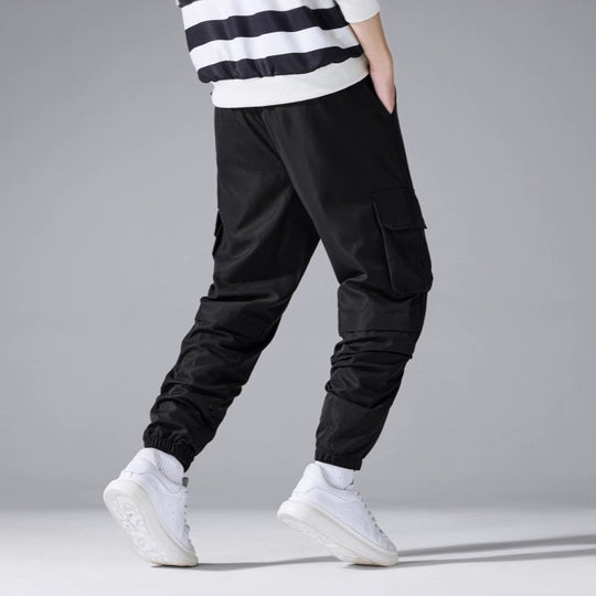 Herren Cargo-Jogginghose mit elastischem Bund, Kordelzug & Multifunktionstaschen Shop Nory