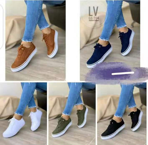 Damen Sneaker mit modischem Textilobermaterial und dämpfender Sohle