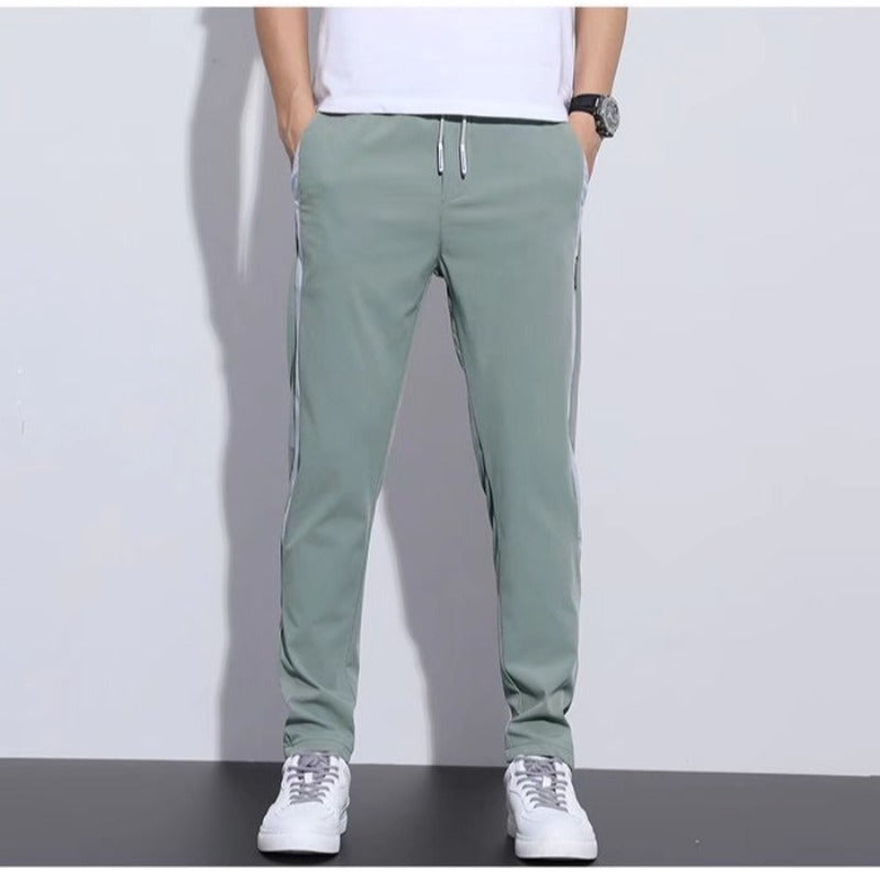 Herren Sportliche Freizeithose mit Kontraststreifen Shop Nory