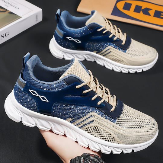 Herren nan flexibler Mesh-Running-Sneaker mit geformter Memory-Fußsohle und stoßdämpfender Wellenlaufsohle Shop Nory