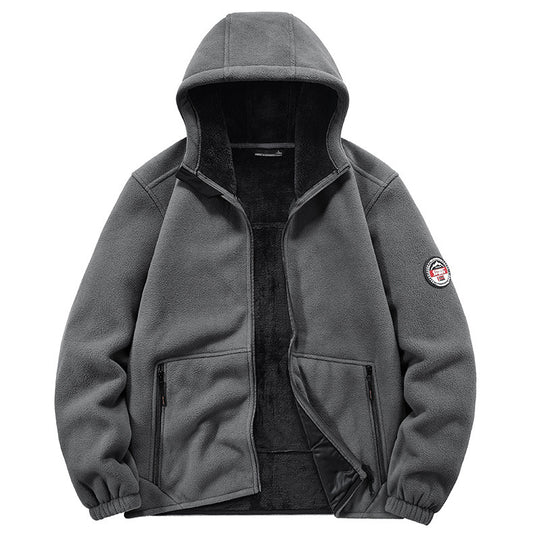 Herren Thermo-Fleece-Hoodie mit isolierendem Sherpa-Besatz und verdeckten Reißverschlusstaschen Shop Nory