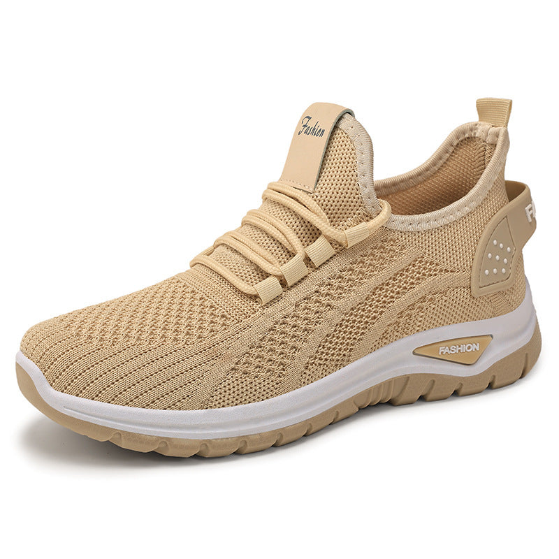 Damen nan sockenähnlicher Strick-Fit Sneaker mit elastischer Schnürung, gelochter Fersenverstärkung und dämpfender Plateau-Sohle Shop Nory