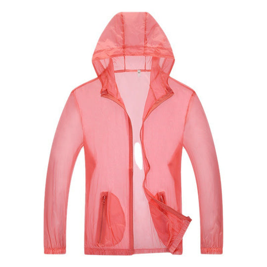 Herren ultraleichte Regenjacke mit verstellbarem Kapuzenbereich und reflektierenden Elementen ShopNory