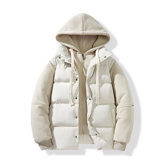 Herren Hybrid-Steppjacke mit integrierter Kapuzen-Fleeceinnenschicht Shop Nory
