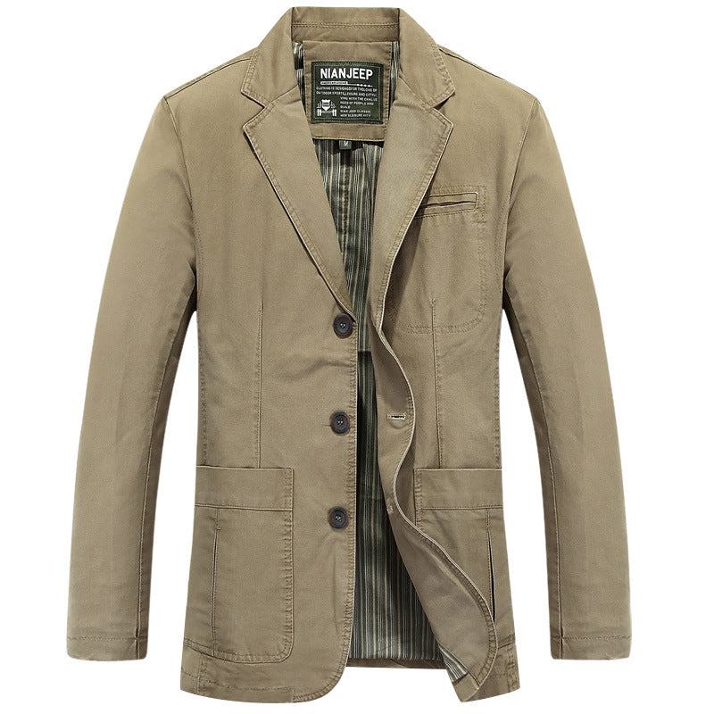Herren Sakko im Casual-Stil mit Drei-Knopf-Front und aufgesetzten Taschen Shop Nory