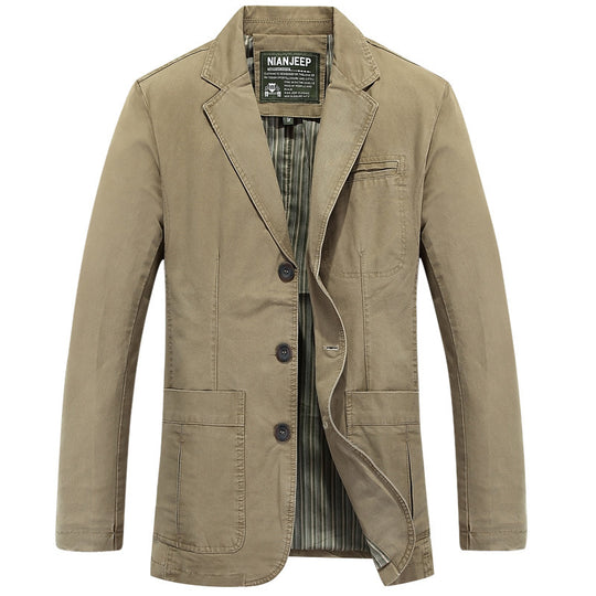 Herren Sakko im Casual-Stil mit Drei-Knopf-Front und aufgesetzten Taschen Shop Nory