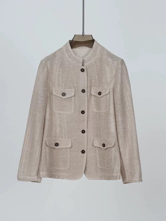 Damen Modische Sommerjacke aus leichtem Gewebe Shop Nory