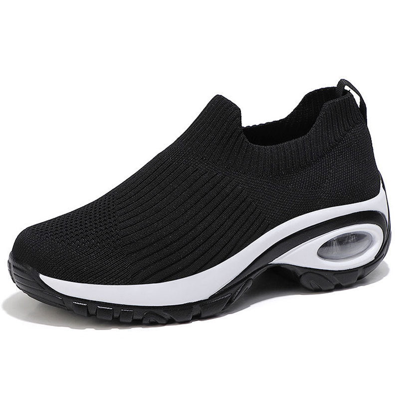 Damen Strick-Sockensneaker mit Luftpolster-Keilsohle Shop Nory