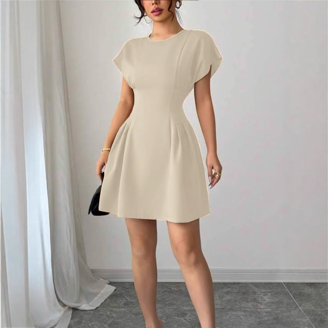 Damen Wickelkleid mit elegantem Schnitt und fließendem Rock