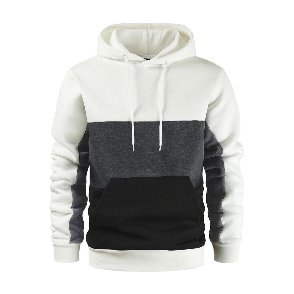 Unisex nan Kapuzenpullover mit Kordelzug, Kängurutasche und Farbblockdesign aus weichem Fleece Shop Nory