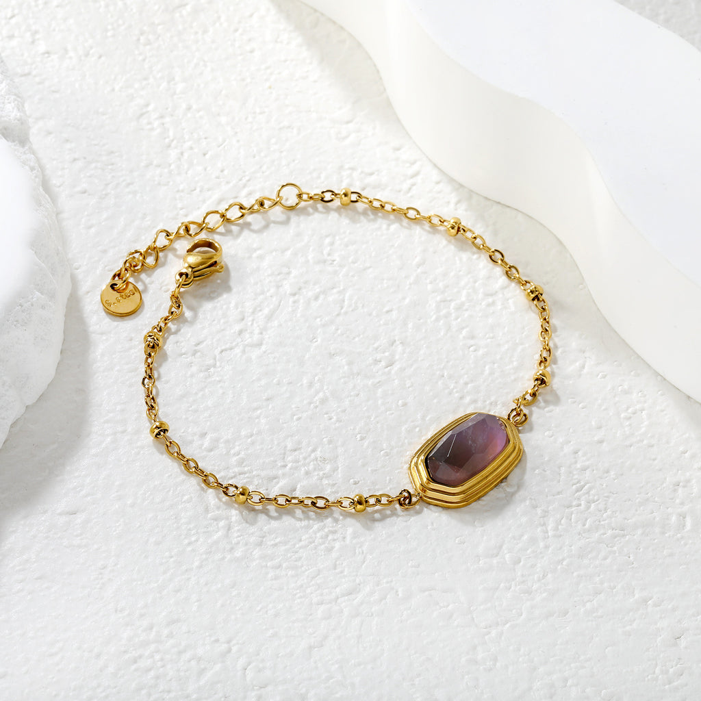 Damen Armband mit eleganten Türkisanhängern und verstellbarem Kettendesign Shop Nory