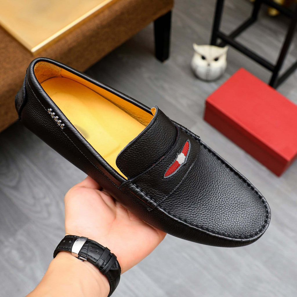 Herren Mokassin aus hochwertigem Leder mit eleganter Ziernaht
