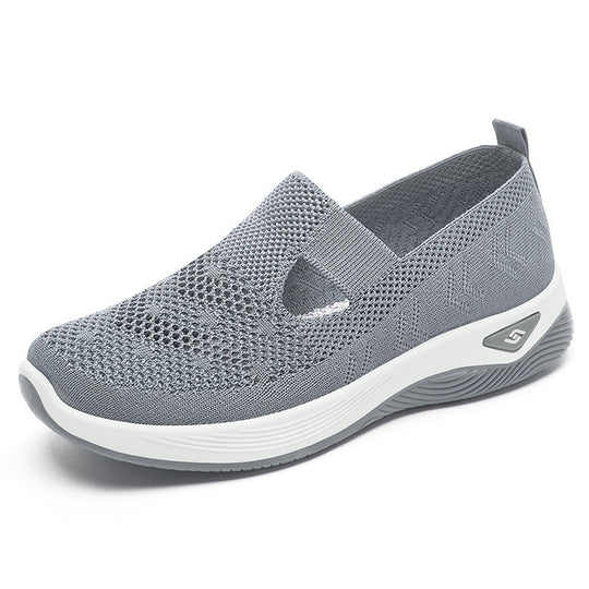 Damen nan leichter gestrickter Slipper-Sneaker mit elastischem Mittelriemen und ergonomischer Memory-Komfortsohle Shop Nory