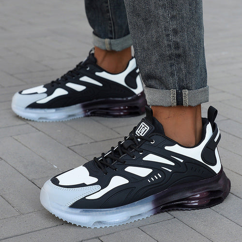 Herren nan futuristischer leistungsorientierter Lifestyle-Sneaker mit durchgehender Luftkammersohle und thermogeformten Kunststoffapplikationen