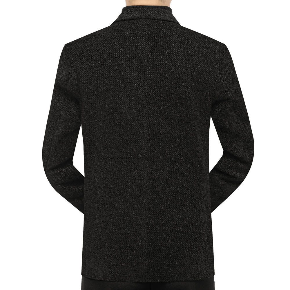 Herren Tailliertes Wollmix-Sakko im Struktur-Look mit Revers, Logostick und Zweiknopf-Front Shop Nory