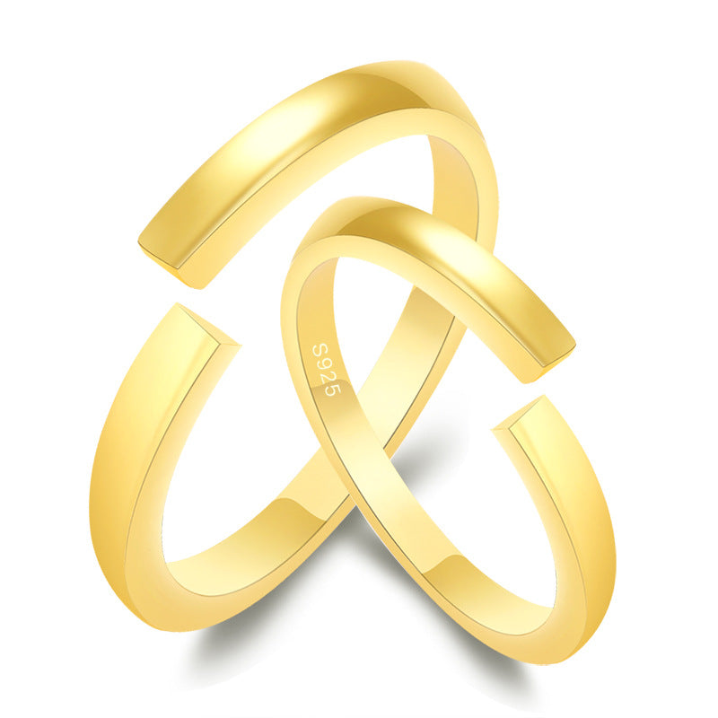 Damen Offener Ring aus hochwertigem Silber mit modernem, minimalistischen Design Shop Nory