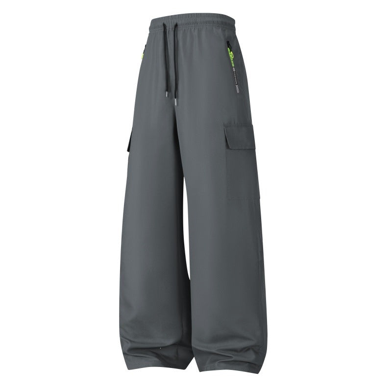 Herren Weite Utility-Cargo-Shorts mit elastischem Bund, Kordelzug & Reißverschlusstaschen Shop Nory