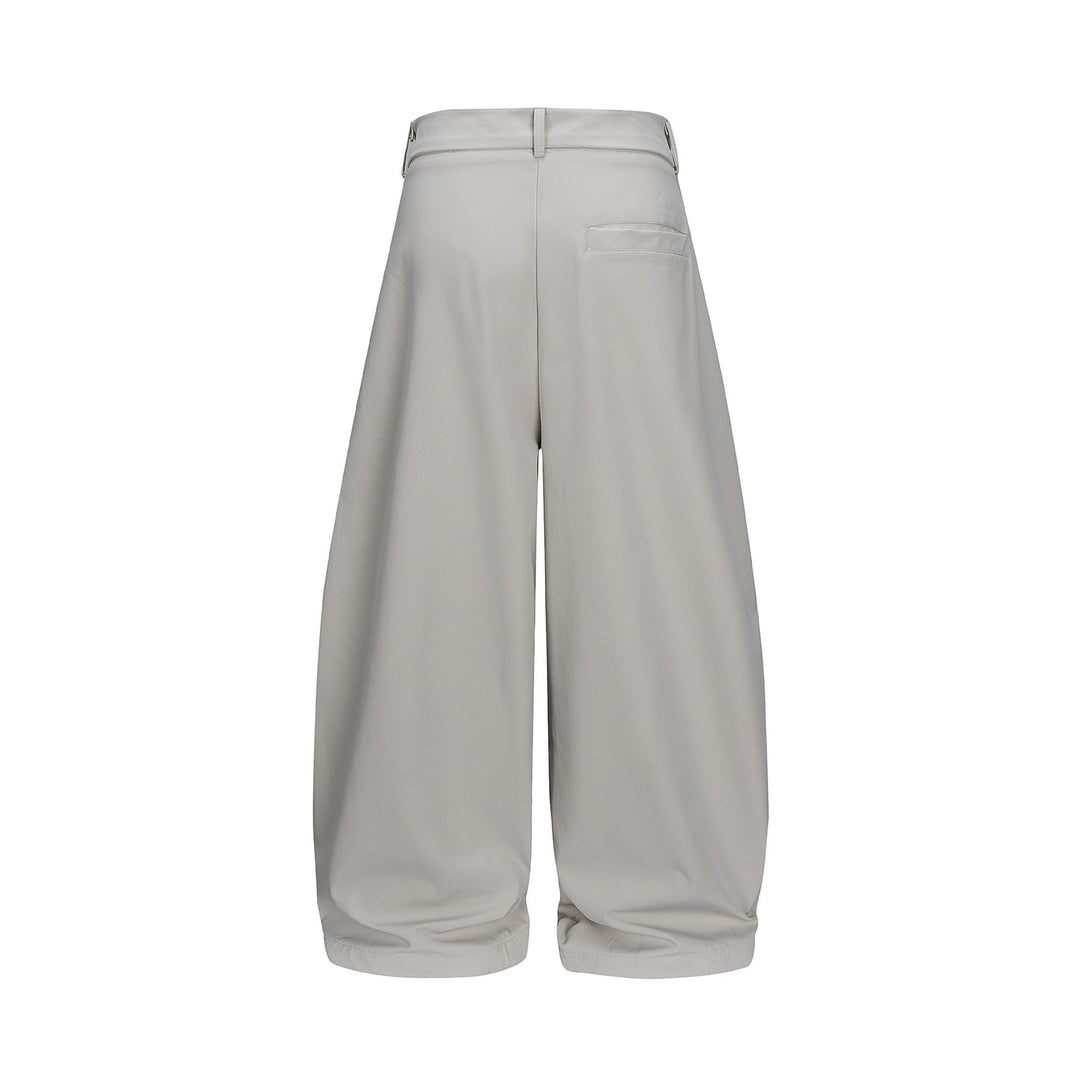 Damen Weite Culotte-Hose mit hoher Leibhöhe, Kellerfalten und verkürztem Saum Shop Nory