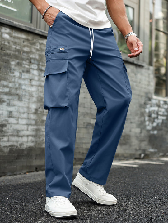 Herren Multifunktionale Cargo-Hose mit Taschen und elastischem Bund Shop Nory