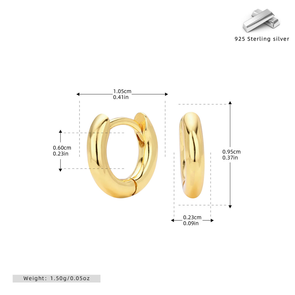 Damen Creolen mit zeitgenössischem Design aus hochwertigem 925 Sterling Silber Shop Nory