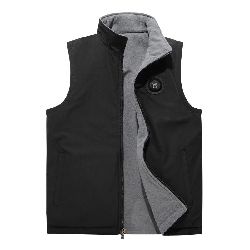 Herren Softshell-Weste mit Fleece-Innenfutter, winddichter Außenlage und hohem Stehkragen Shop Nory