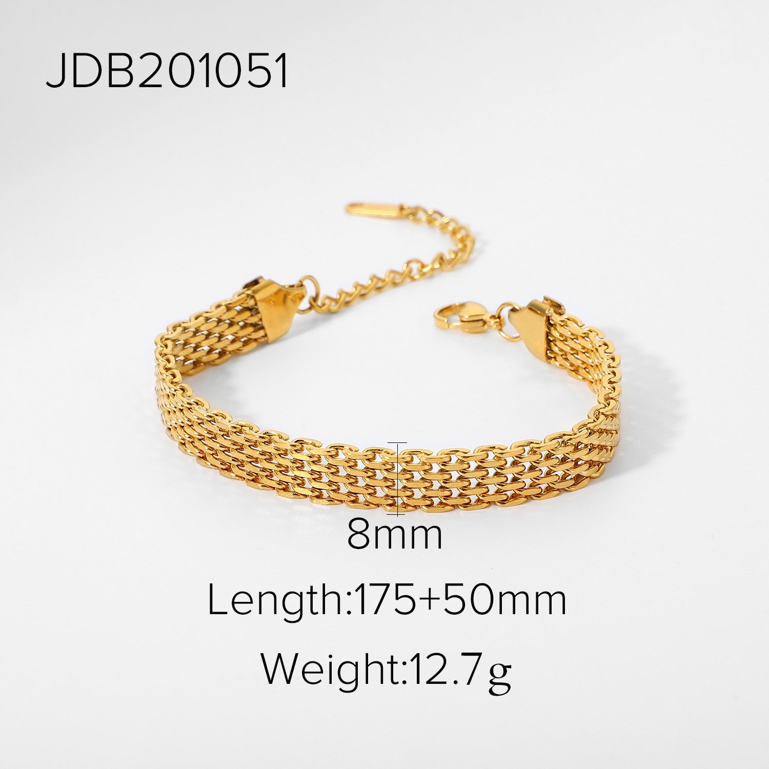 Damen Edelstahl Armband mit flexiblem Design und stylischer Kettenstruktur Shop Nory
