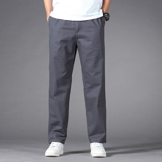 Herren Legere Relaxed-Fit Chinohose aus Baumwollmix mit elastischem Bund Shop Nory