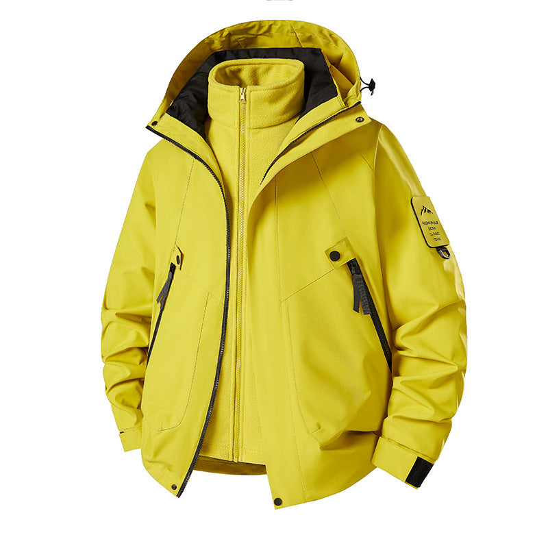 Herren 3‑in‑1 Softshell-Parka mit abnehmbarer Fleece-Innenjacke und technischer Kapuze Shop Nory