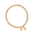 Damen Zierliches Gold Beaded Charm Fußkettchen Shop Nory