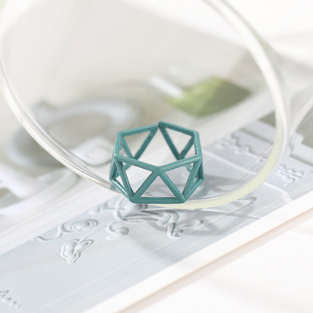 Damen Modischer Offener Fingerring aus hochwertigem Kunststoff Shop Nory