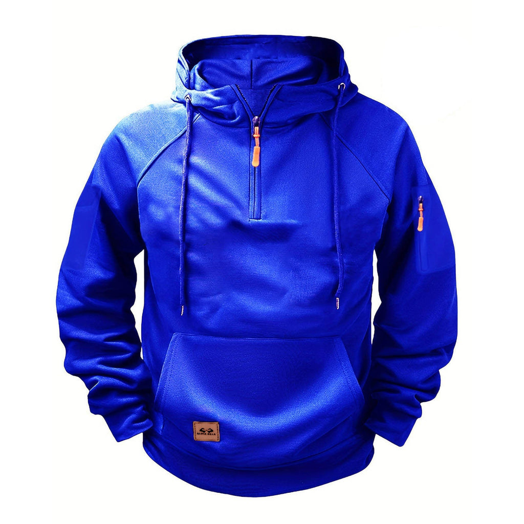 Herren sportlicher Kapuzenpullover mit praktischem Reißverschluss