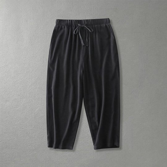 Damen Locker geschnittene Freizeit-Hose mit elastischem Bund und Tunnelzug Shop Nory