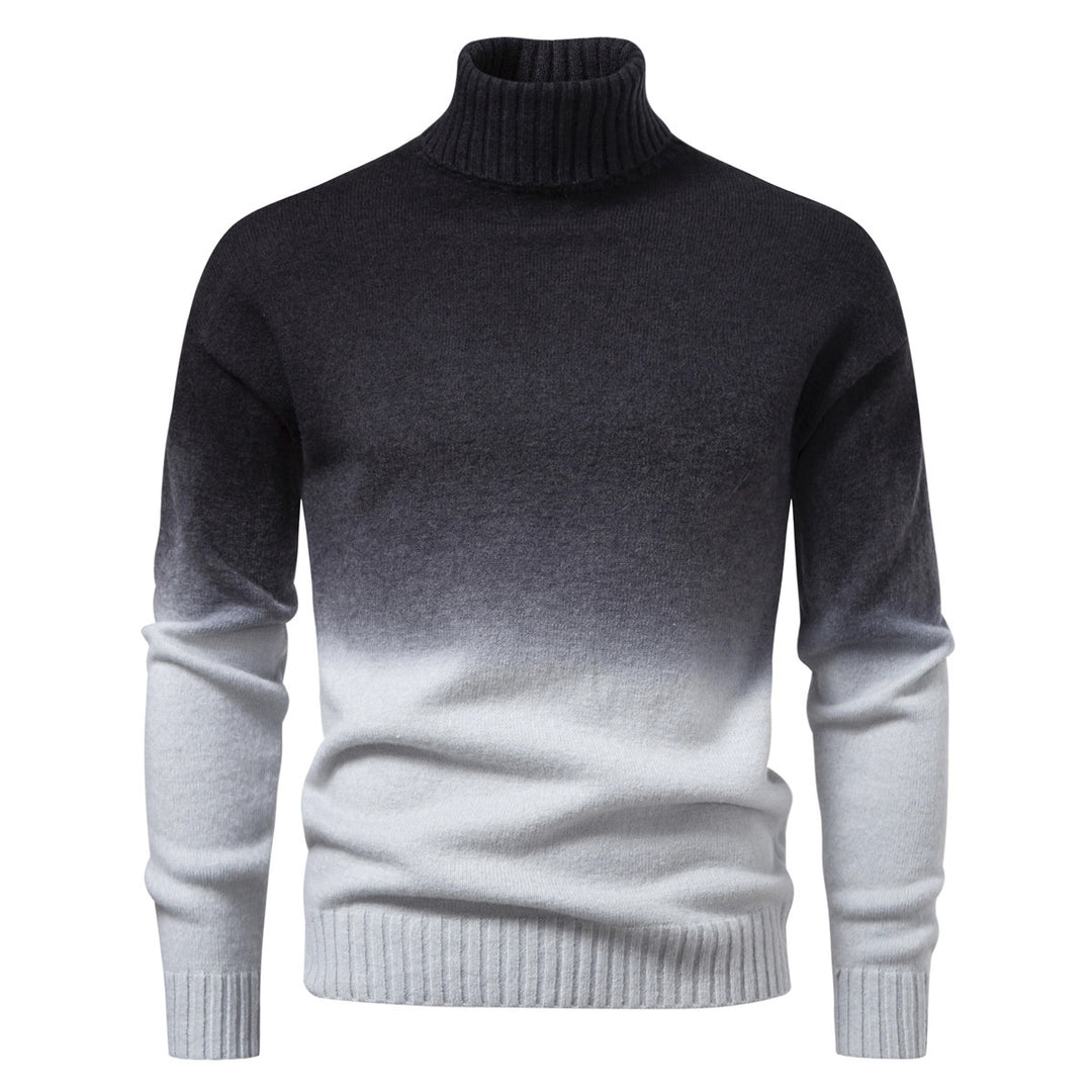 Herren Rollkragenpullover mit sanftem Farbverlauf und Feinstrick-Qualität Shop Nory