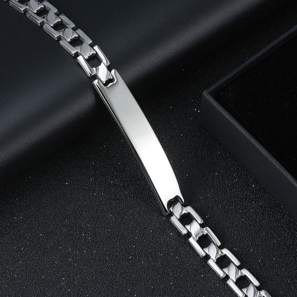 Herren Edelstahl-Armband mit modernem Gliederdesign Shop Nory