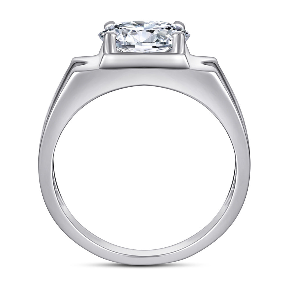 Damen Designerringe mit quadratischer Fassung und funkelnden Zirkonia Shop Nory