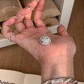 Damenring mit elegantem floralem Design und funkelndem Zirkonia Shop Nory